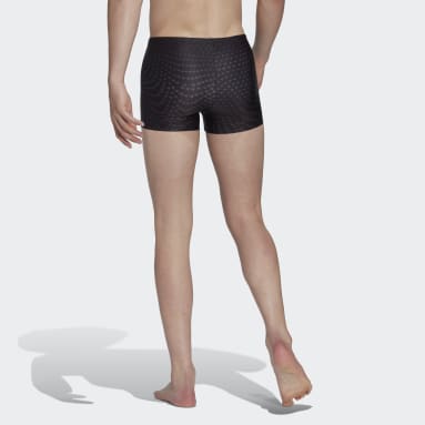 Boxer de natation à imprimé intégral Noir Hommes Natation