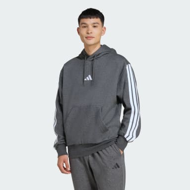 Mikina s kapucňou Essentials 3-Stripes Fleece