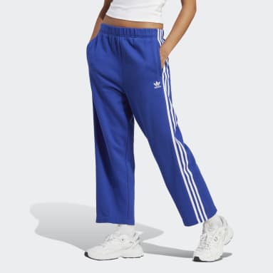 Women Lifestyle Blue 오픈헴 팬츠