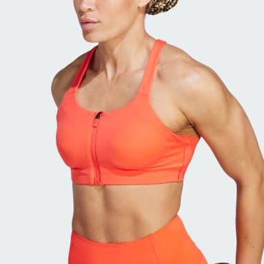 Reggiseno sportivo TLRD Impact Luxe High-Support Zip Rosso Donna Fitness & Training