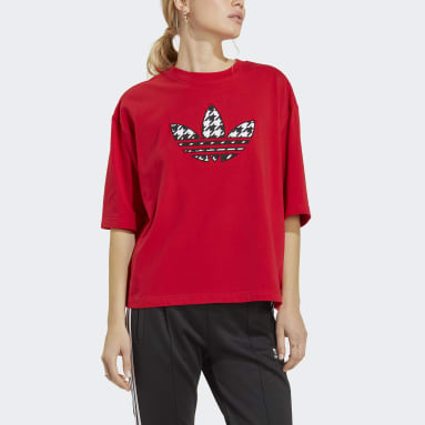 Playeras rojas para dama | adidas