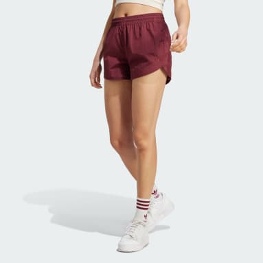 Pantalón corto Premium Essentials Nylon Burgundy Mujer Originals