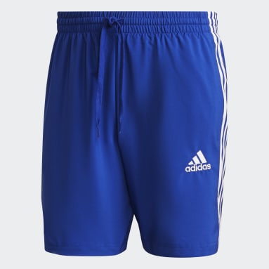 Shorts Essentials Chelsea 3 Franjas AEROREADY Azul Hombre Diseño Deportivo