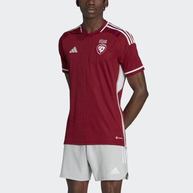 Camiseta primera equipación Letonia 22 Rojo Hombre Fútbol