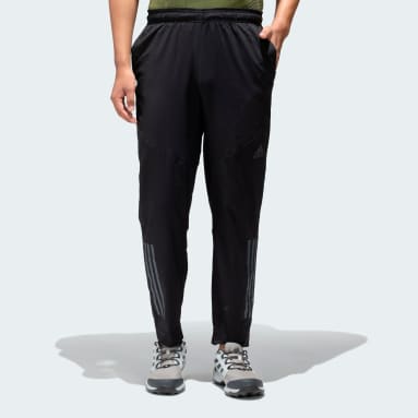 Buy Men Black WO PA Climacool 34 Tapered Fit Training Track Pants online   Looksgudin