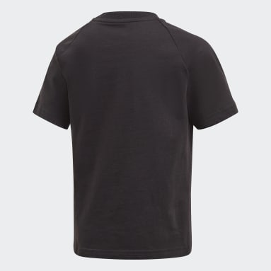 Camiseta Adicolor Estampada Negro Niño Originals