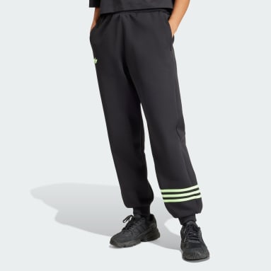 Adidas Big Girls Black Sweatpants Size XL(15-16) 3 Stripes Mash Lining