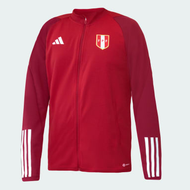 adidas Camiseta Deportiva Oficial Visitante Selección Peruana Futbol Hombre  2023 rojo