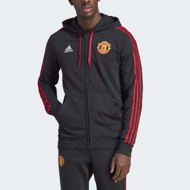 Veste à capuche entièrement zippée Manchester United DNA noir Hommes Soccer