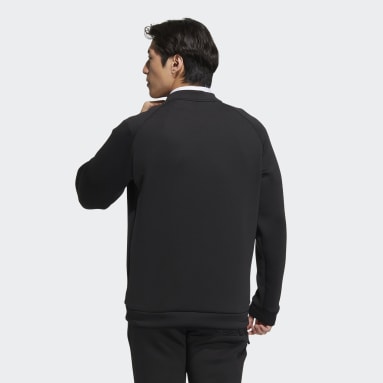 남성 Golf Black 3-바 크루넥 스페이서 니트 긴팔 셔츠