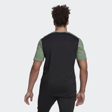Men Sportswear Black Essentials Mélange T-Shirt