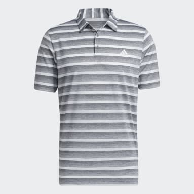 Two-Color Striped Golf Polo Shirt