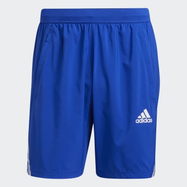 Men Training Blue AEROREADY 3-Stripes 8-Inch Shorts