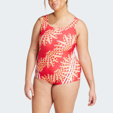 Maillot de bain 3 bandes FARM Rio CLX (Grandes tailles) Rose Femmes Sportswear