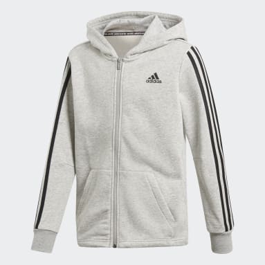 Giacca Must Haves 3-Stripes Grigio Ragazzo Sportswear