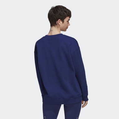 Sweat Oversized Crew Bleu Femmes Originals