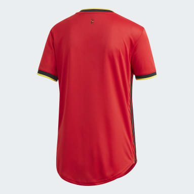 Dames Voetbal rood België Thuisshirt