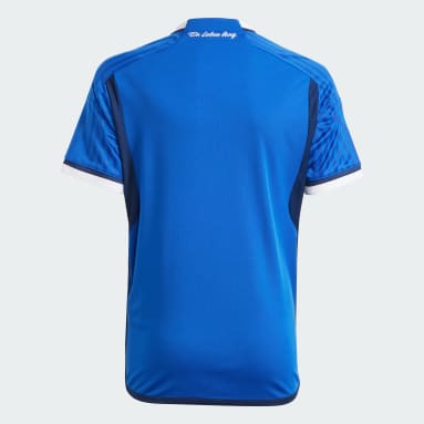 Plain blue football jersey hotsell