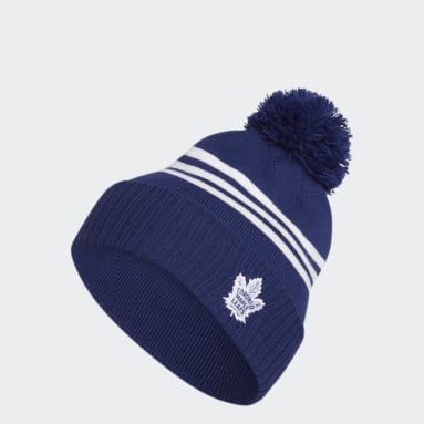 Men Hockey Multicolor Maple Leafs Cuffed Pom Beanie