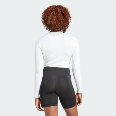 Women Gym & Training AEROREADY Hyperglam Crop Long-Sleeve Top