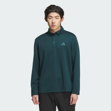 adidas ダークグリーン 長袖ポロシャツ adidas ポロシャツ【アディダス公式】