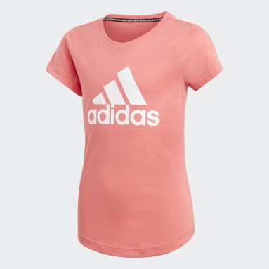 Polera Must Haves Badge of Sport Rojo Niña Sportswear