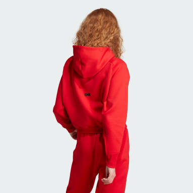 Women's Sportswear Red adidas Z.N.E. Full-Zip Hoodie
