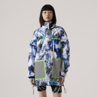 adidas by Stella McCartney TrueNature Packable Printed Jacket Bialy