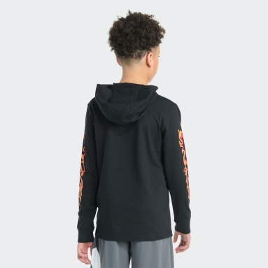 Long Sleeve Hooded Flame Tee