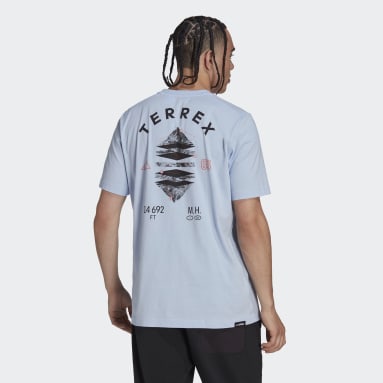Polera Terrex Mountain Landscape Estampada Azul Hombre TERREX