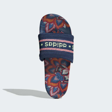 Dames Sportswear blauw adilette Comfort Badslippers