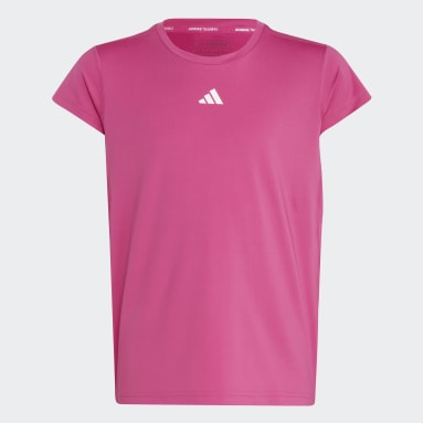 Mädchen Sportswear AEROREADY 3-Streifen T-Shirt Rosa