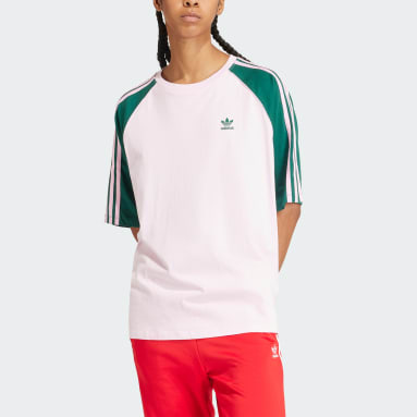 T-shirt oversize Colorblock Rose Femmes Originals