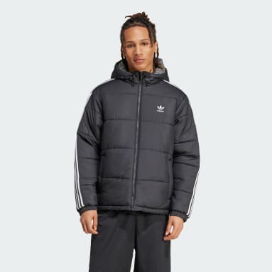 Black adidas puffer coat store