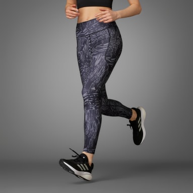 Leggings 7/8 Daily Run Icons Print Nero Donna Running