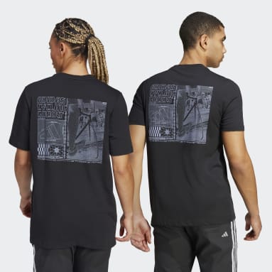 T-shirt de cyclisme graphique (Non genré) Noir Cyclisme