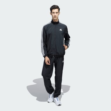 Men Training Black WOVEN TRACKTOP