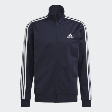Agasalho Primegreen Essentials 3-Stripes Azul Homem Sportswear