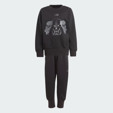 키즈 sportswear Black 아디다스 x 스타워즈 Z.N.E. 크루넥 & 조거 세트