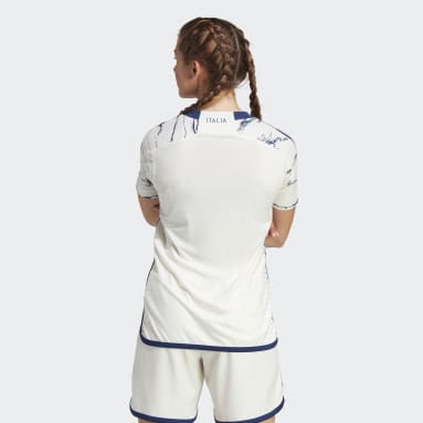 Women's Soccer White Italy 23 Away Authentic Jersey