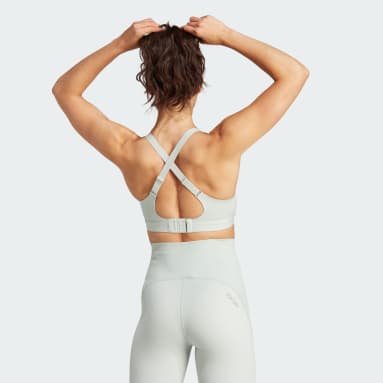 Sujetador Tailored Impact Luxe Training High-Support Gris Mujer Gimnasio Y Entrenamiento