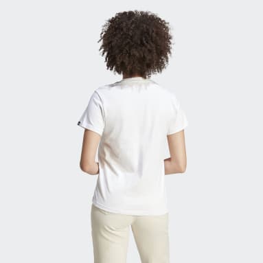 Camiseta Estampada Floral Branco Mulher Sportswear