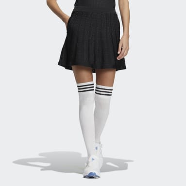 Women Golf Black Statement adidas PRIMEKNIT Flared Skirt