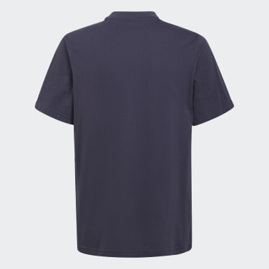 Polera Camo Estampada Azul Niño Originals