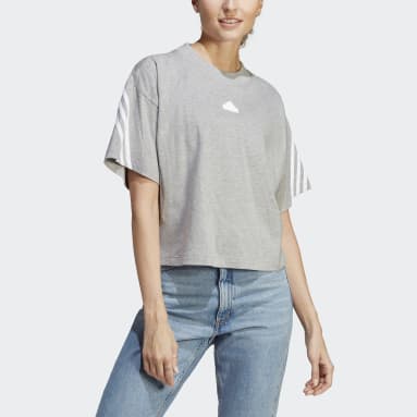 T-shirt à 3 bandes Future Icons gris Femmes Sportswear