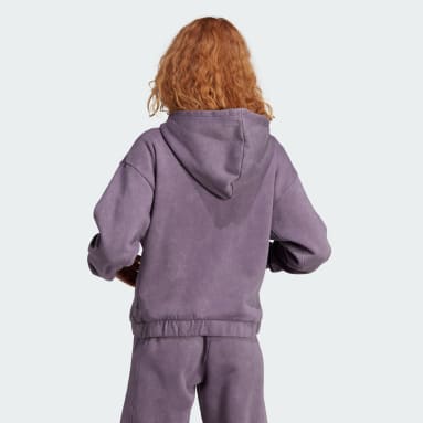 Dam Sportswear Lila ALL SZN Fleece Washed Full-Zip Hooded Träningsjacka