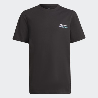 Kids Originals Black Graphic Stoked Beach Tee