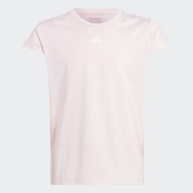 Dívky Cvičení A Trénink růžová Tričko AEROREADY 3-Stripes