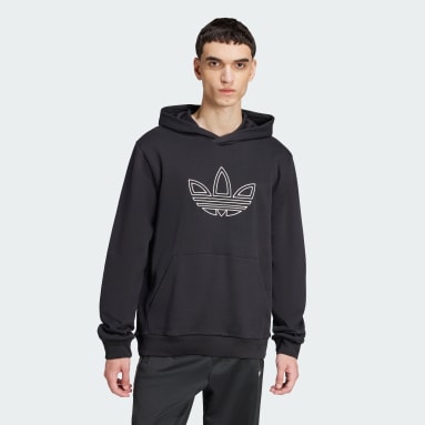 Sweat-shirt à capuche Trèfle Outline