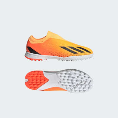 Botas de Futebol Sem Atacadores X Speedportal.3 – Piso sintético Dourado Criança Futebol